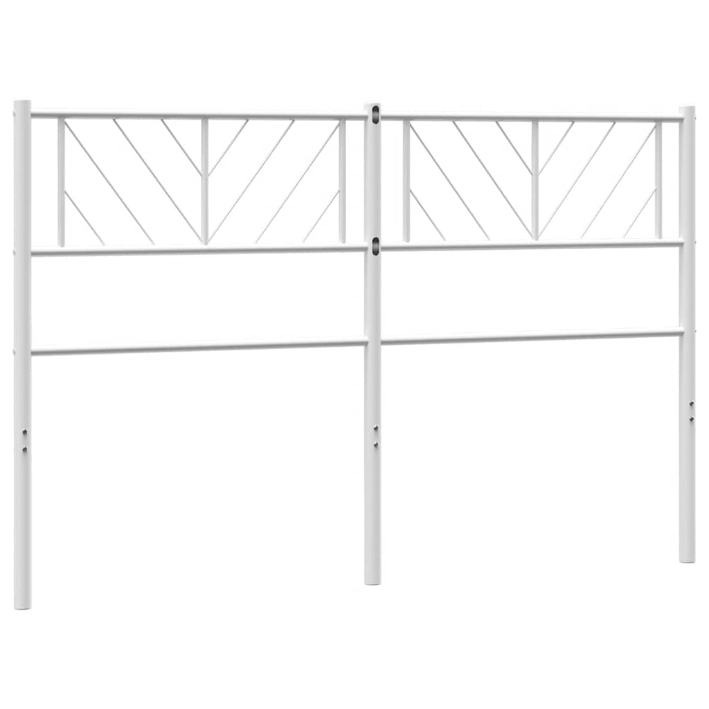 Ersatz-Kopfteil Metall Weiß 150 cm