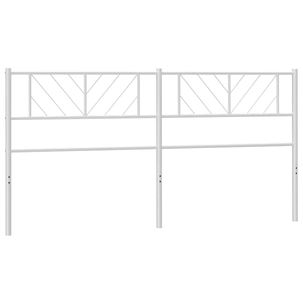 Ersatz-Kopfteil Metall Weiß 180 cm