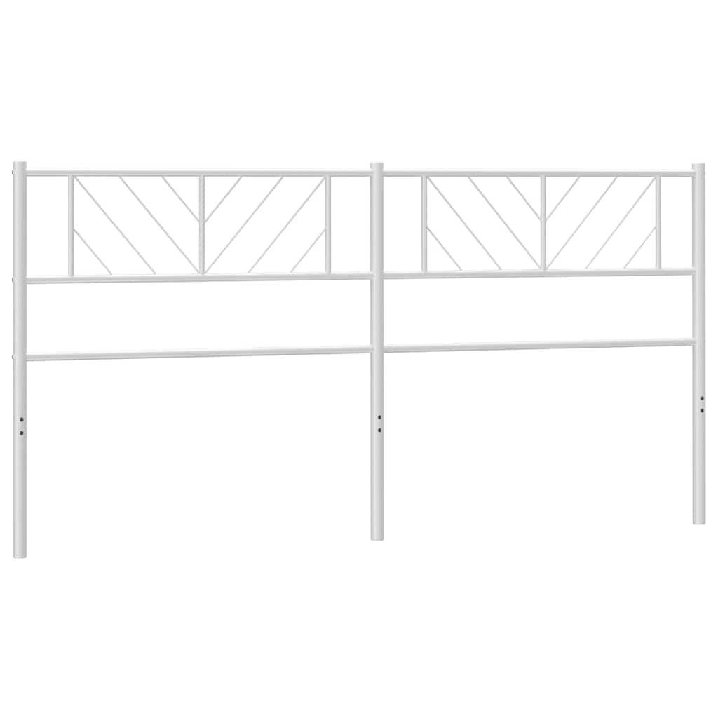 Ersatz-Kopfteil Metall Weiß 193 cm