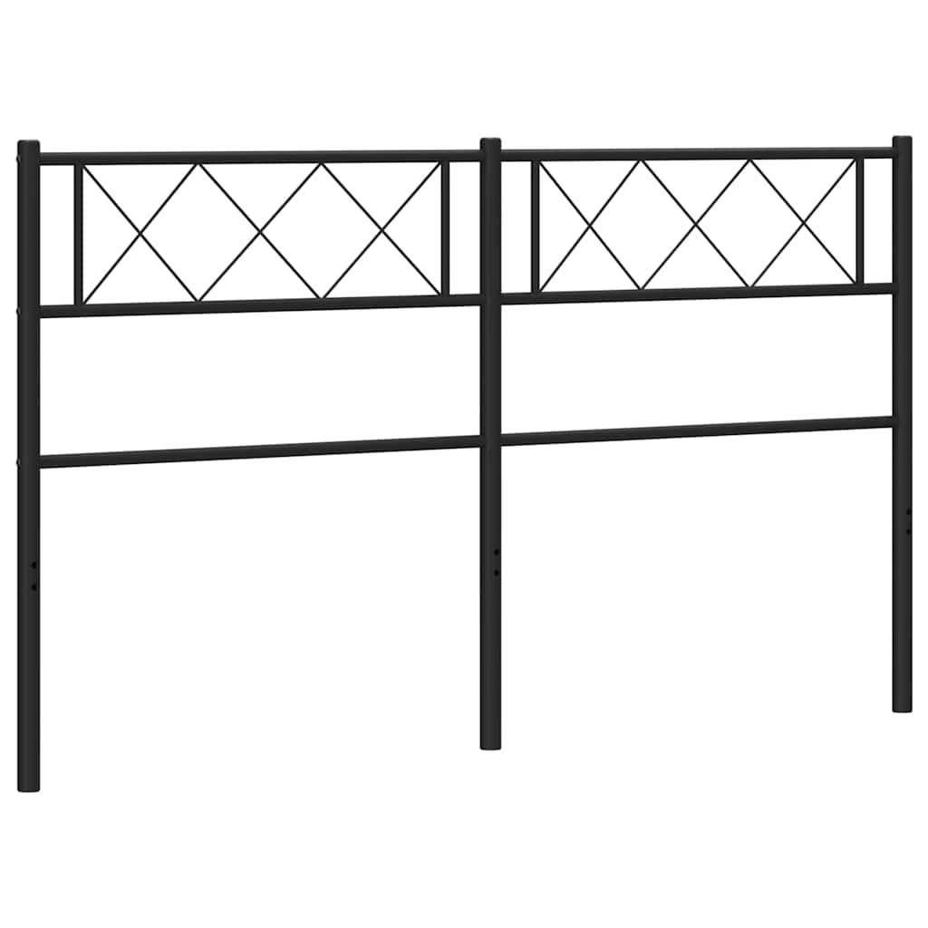 Ersatz-Kopfteil Metall Schwarz 120 cm