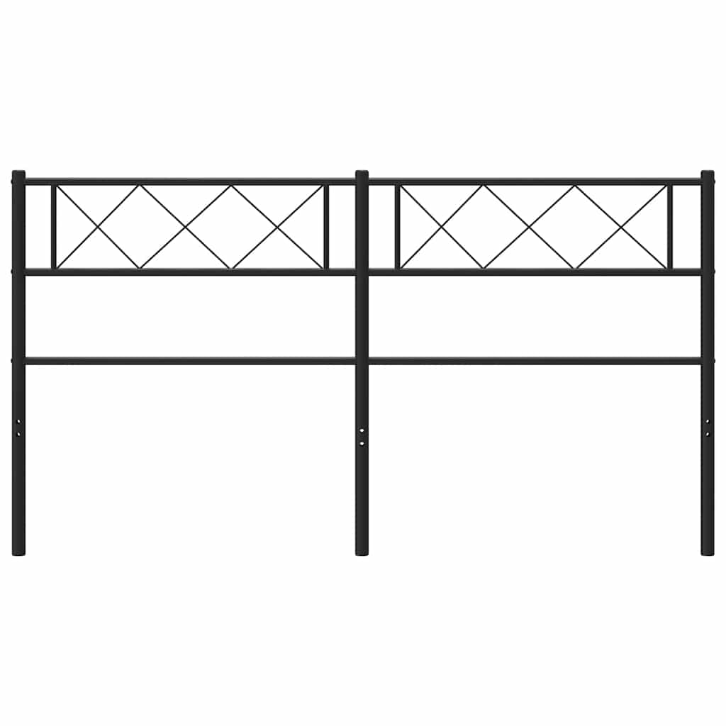 Ersatz-Kopfteil Metall Schwarz 120 cm