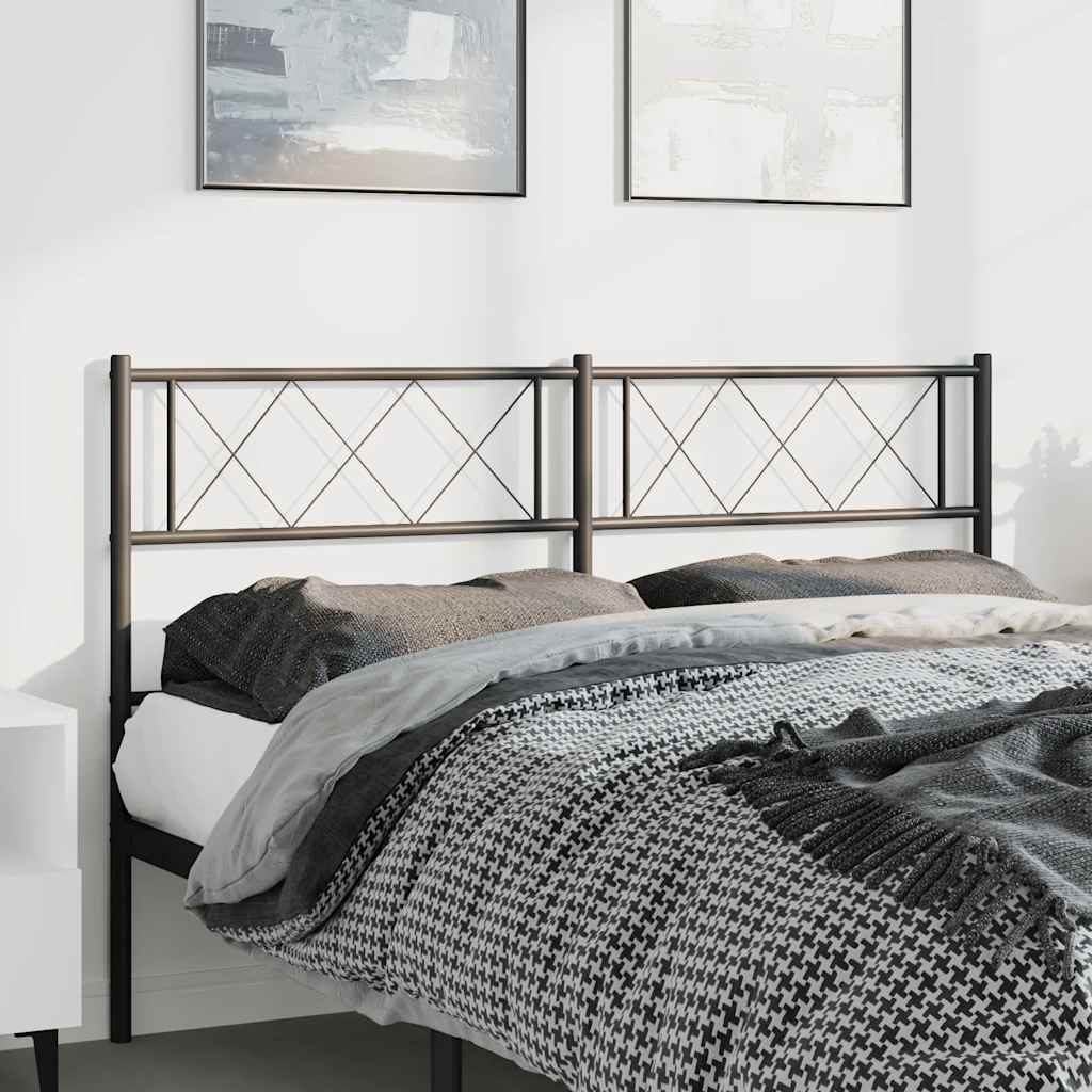 Ersatz-Kopfteil Metall Schwarz 135 cm