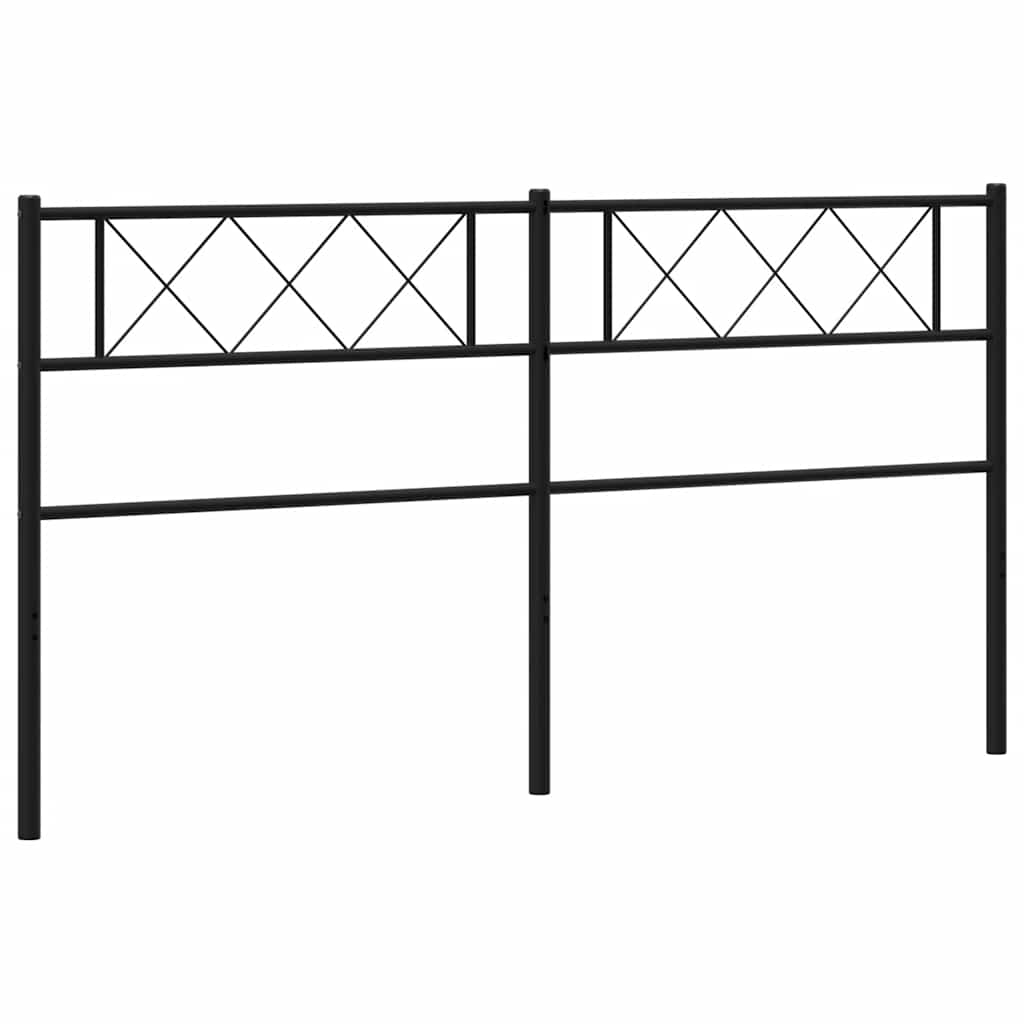 Ersatz-Kopfteil Metall Schwarz 180 cm