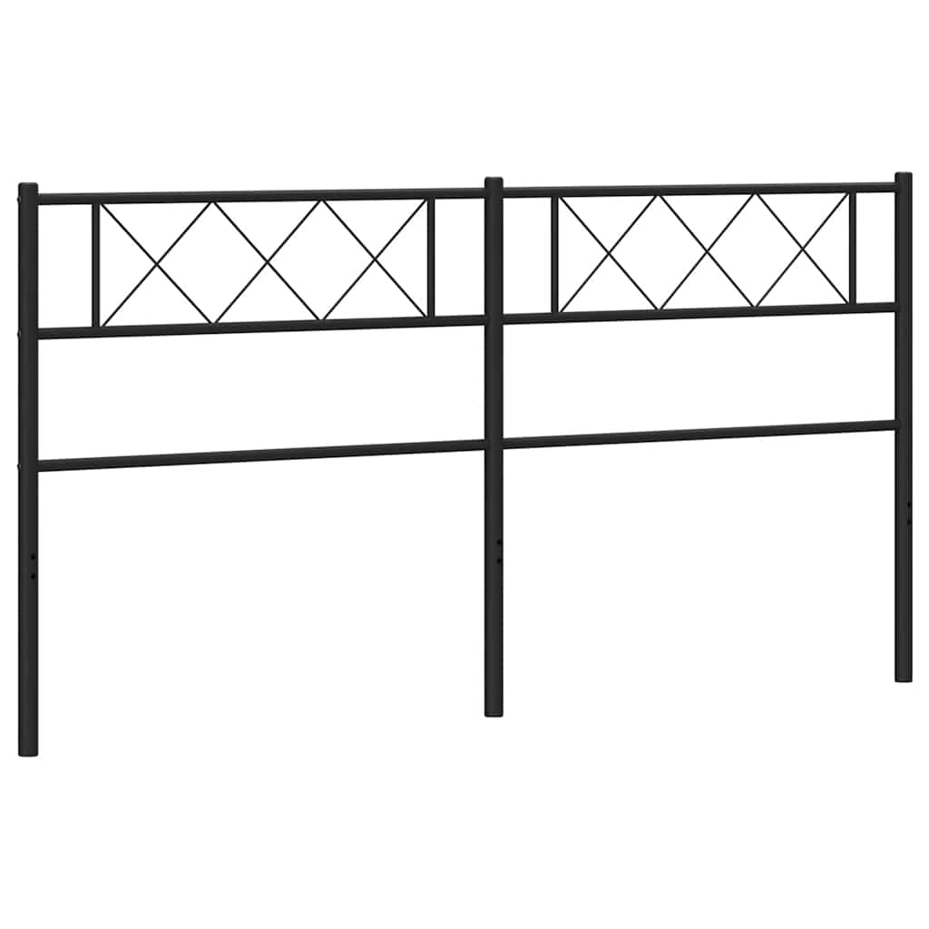 Ersatz-Kopfteil Metall Schwarz 193 cm