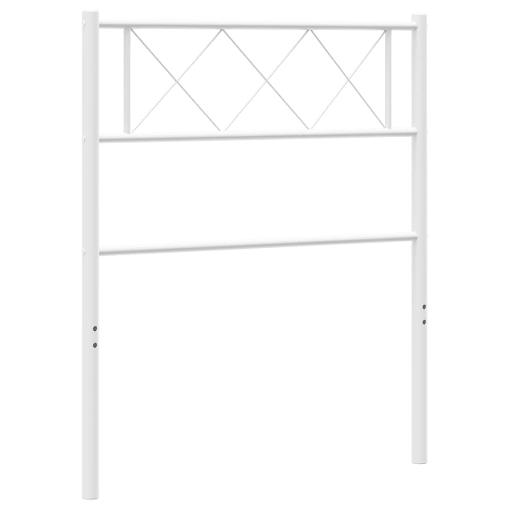 Ersatz-Kopfteil Metall Weiß 100 cm