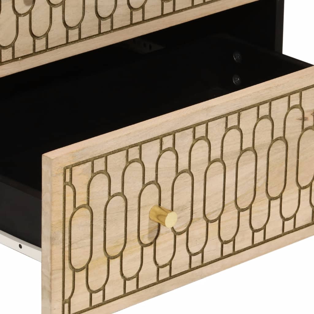 Beistellschränke 3 Stk. 60x33x75 cm Massivholz Mango