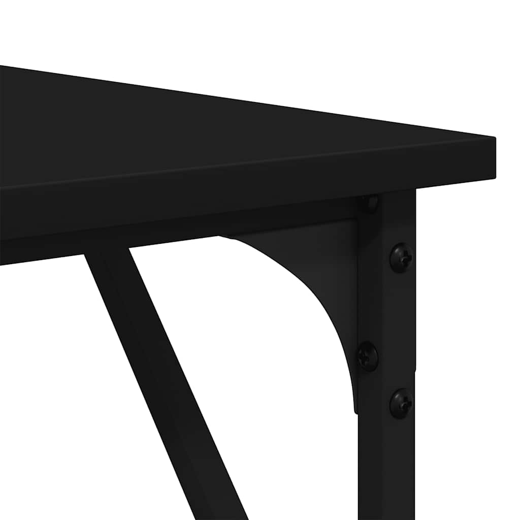 Schreibtisch Schwarz 149x149x75 cm Holzwerkstoff