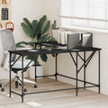 Schreibtisch Schwarz 149x149x75 cm Holzwerkstoff