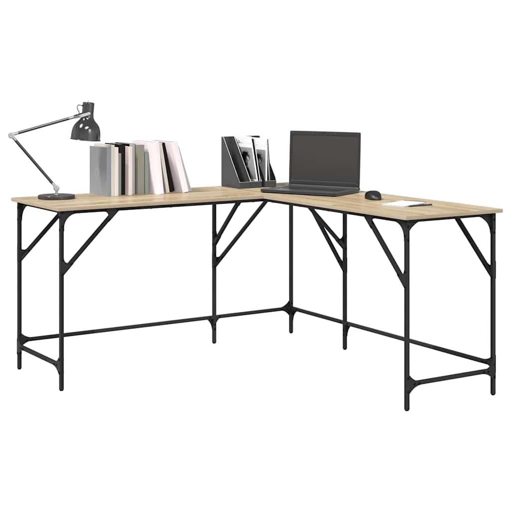 Schreibtisch Sonoma-Eiche 149x149x75 cm Holzwerkstoff