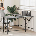 Schreibtisch Grau Sonoma 149x149x75 cm Holzwerkstoff