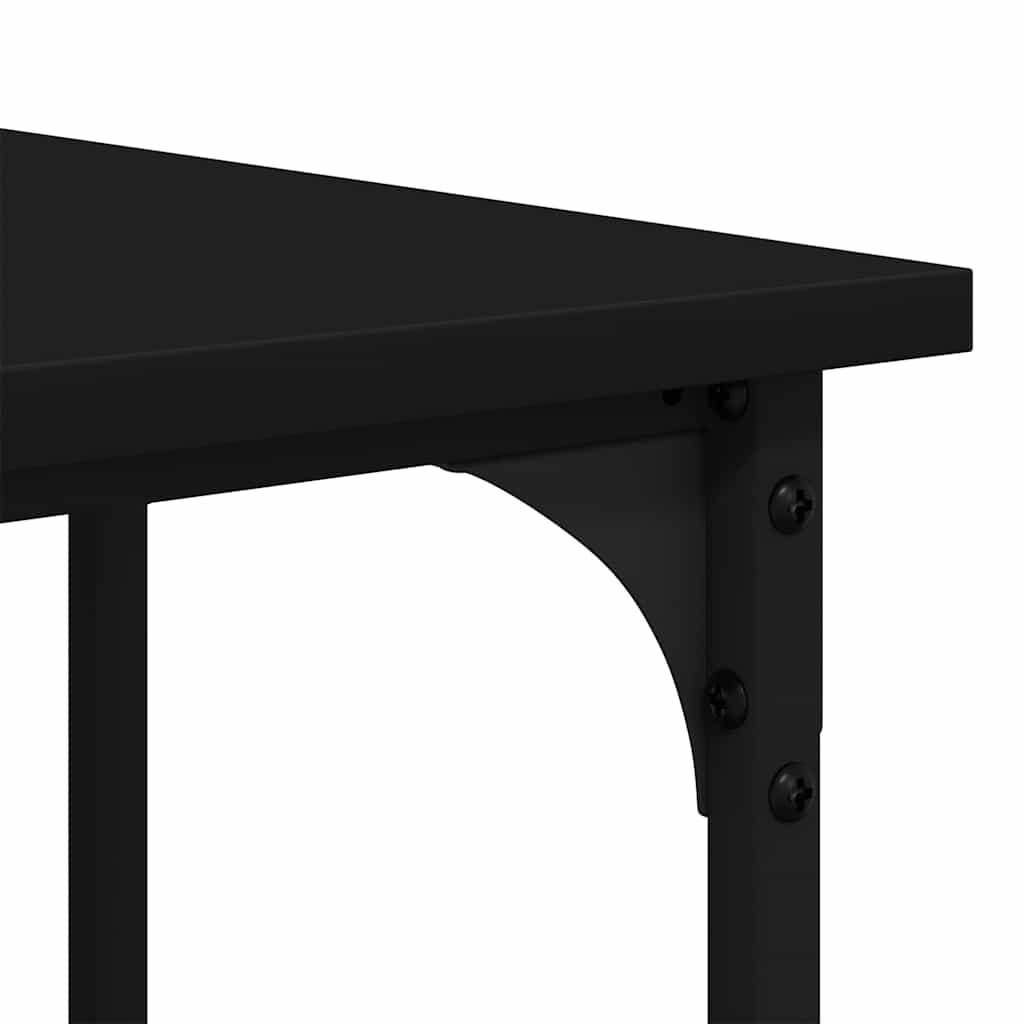 Schreibtisch Schwarz 139x139x75 cm Holzwerkstoff