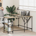 Schreibtisch Sonoma-Eiche 139x139x75 cm Holzwerkstoff