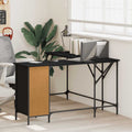 Schreibtisch Schwarz 141x141x75 cm Holzwerkstoff