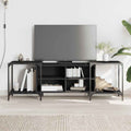 TV-Schrank Schwarz 153x37x50 cm Holzwerkstoff