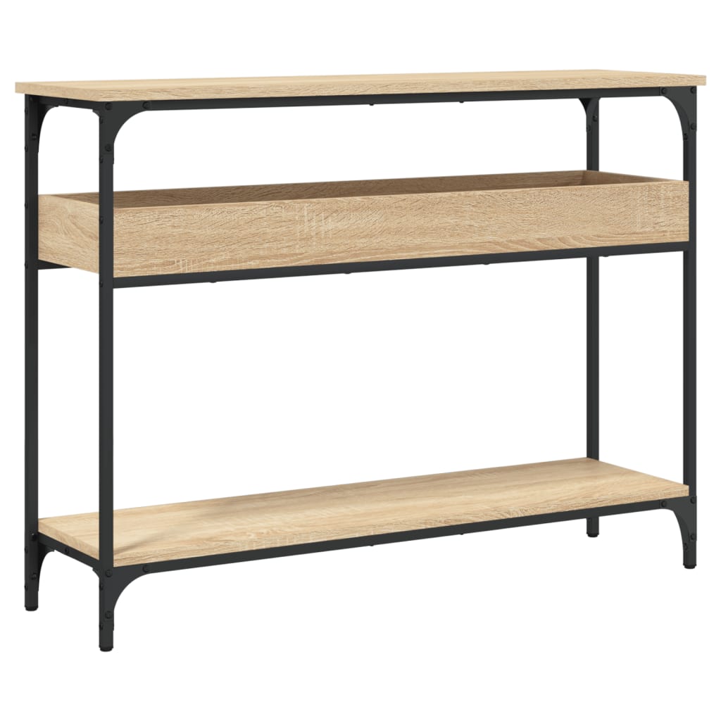 Konsolentisch mit Ablage Sonoma-Eiche 100 x 29 x 75 cm Holzwerkstoff