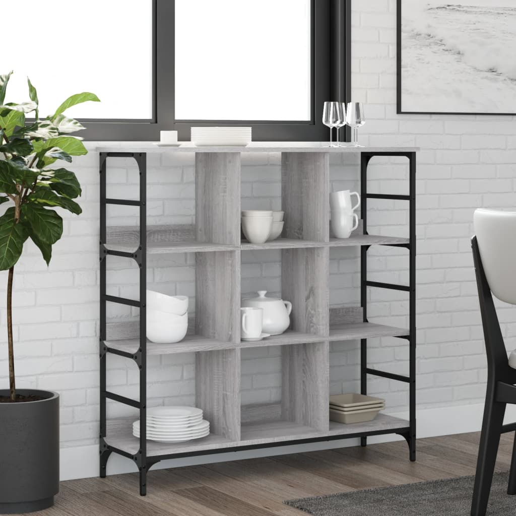 Sideboard Grau Sonoma 102x32x103,5 cm Holzwerkstoff
