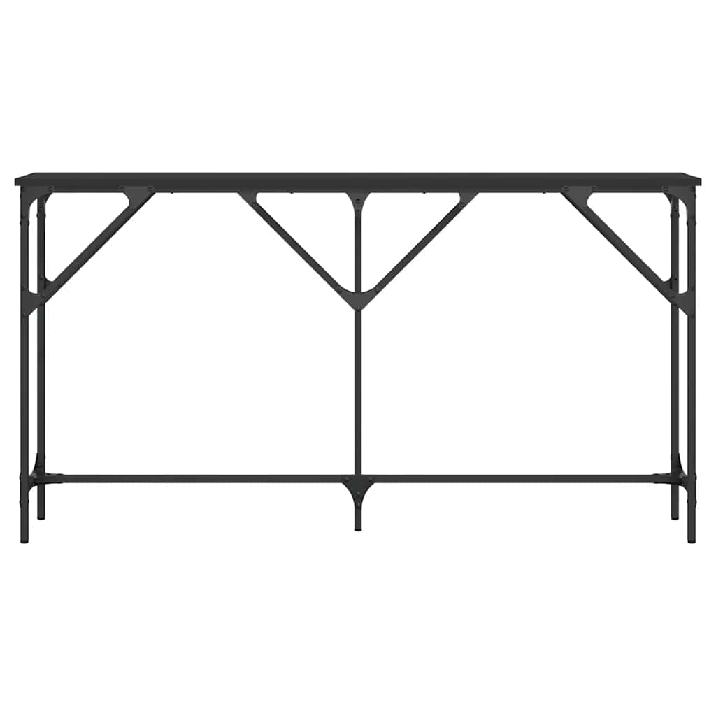 Konsolentisch Schwarz 140x23x75 cm Holzwerkstoff