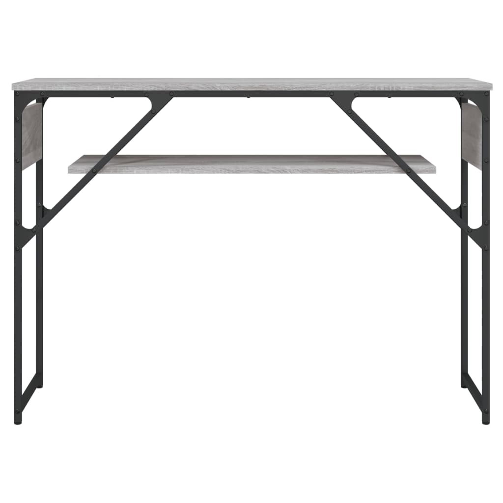 Konsolentisch mit Ablage Grau Sonoma 105x30x75cm Holzwerkstoff