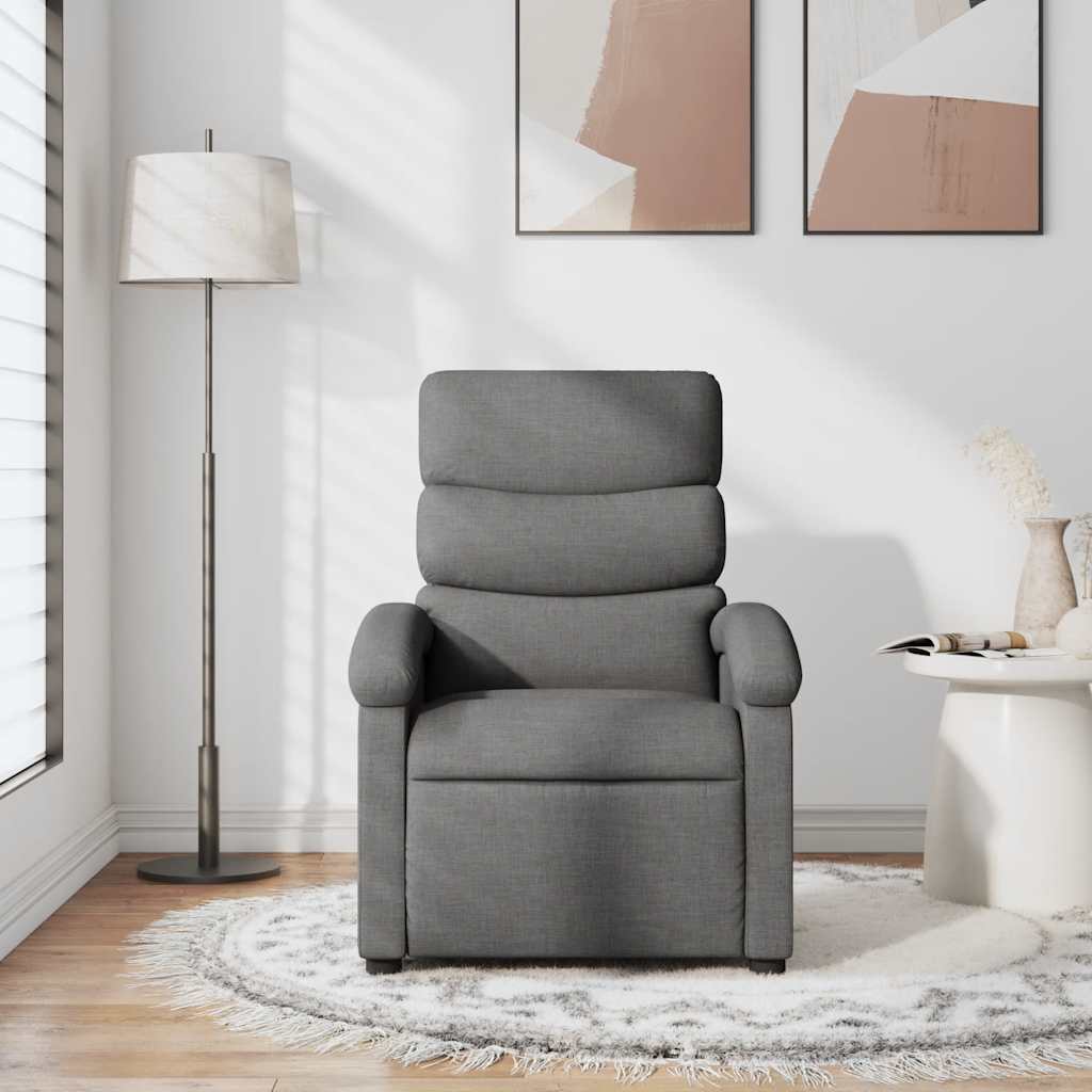 Relaxsessel Dunkelgrau Stoff