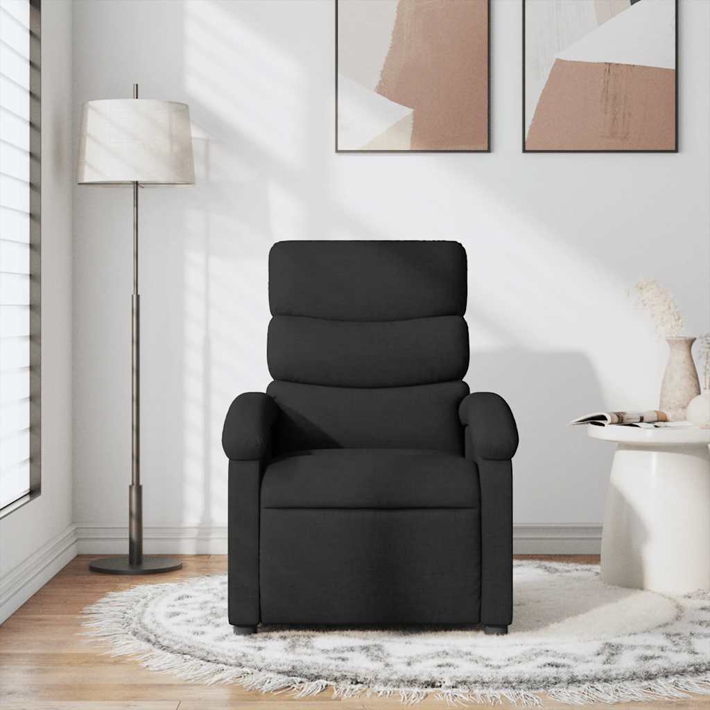 Massagesessel Schwarz Stoff