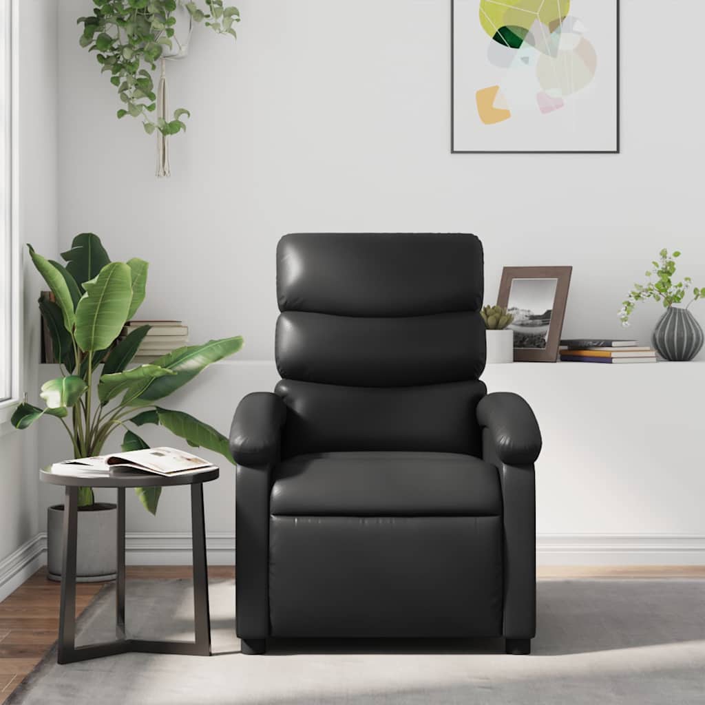 Relaxsessel Schwarz Kunstleder