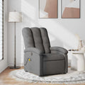 Massagesessel Dunkelgrau Stoff