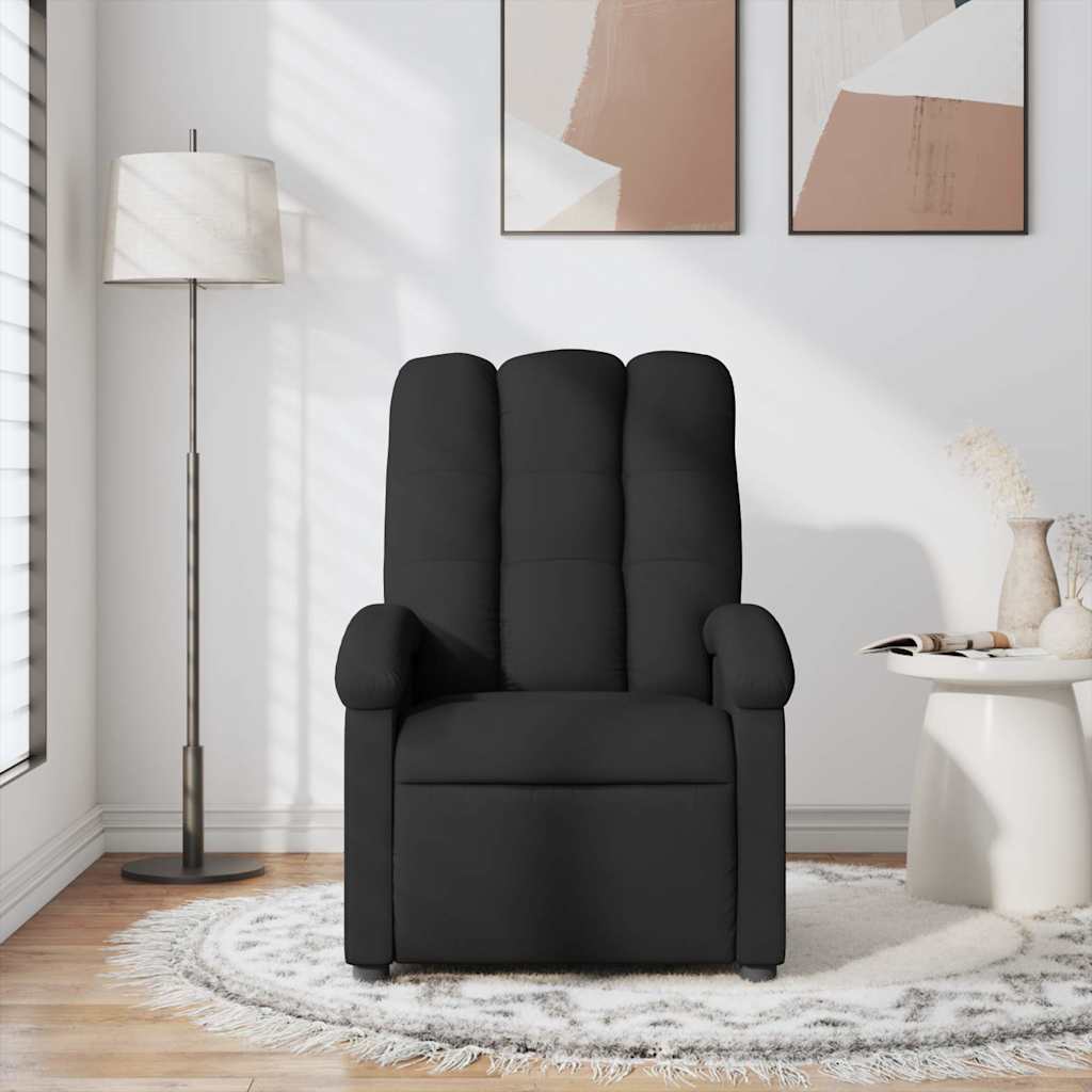 Massagesessel Schwarz Stoff