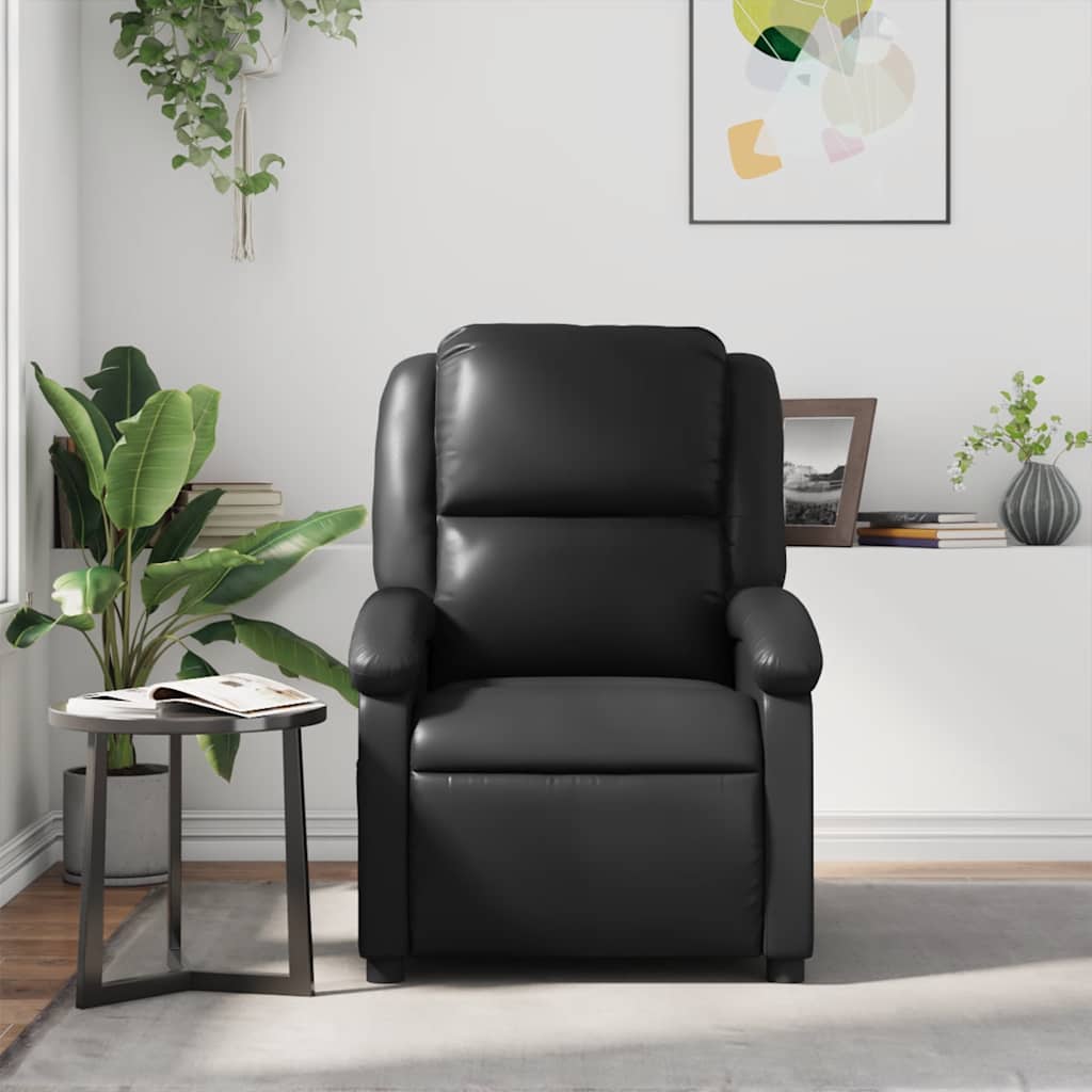Relaxsessel Schwarz Kunstleder