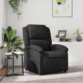 Relaxsessel Schwarz Echtleder