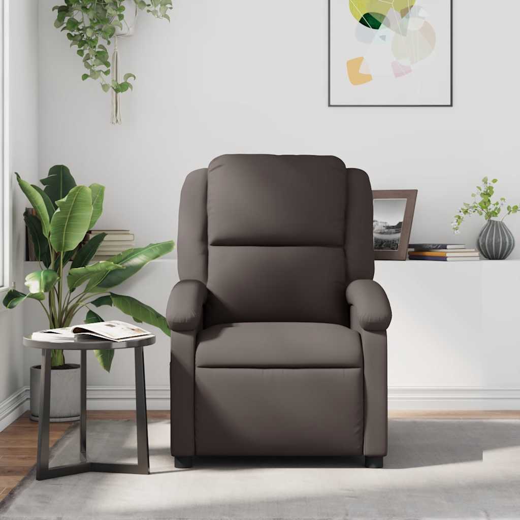 Relaxsessel Dunkelbraun Echtleder