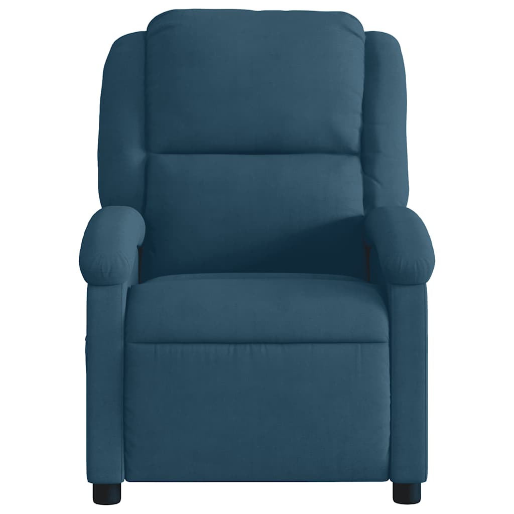 Relaxsessel Blau Samt