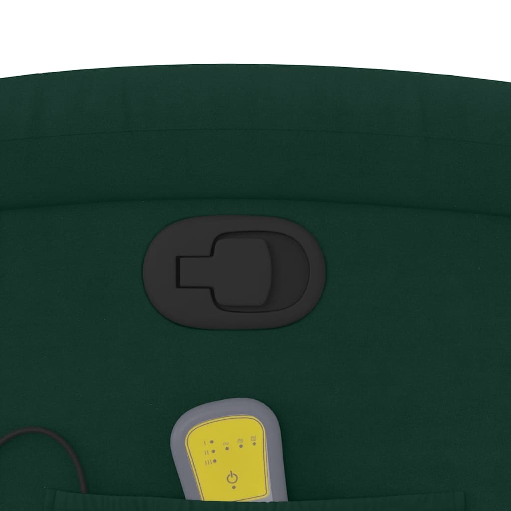 Massagesessel Dunkelgrün Samt
