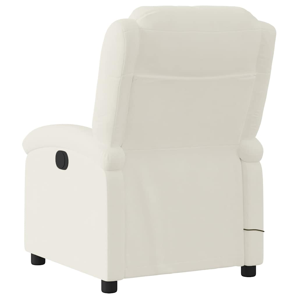 Massagesessel Creme Samt