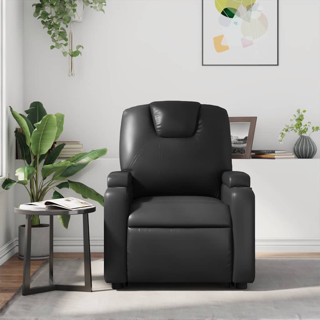 Relaxsessel Schwarz Kunstleder