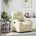 Relaxsessel Creme Kunstleder