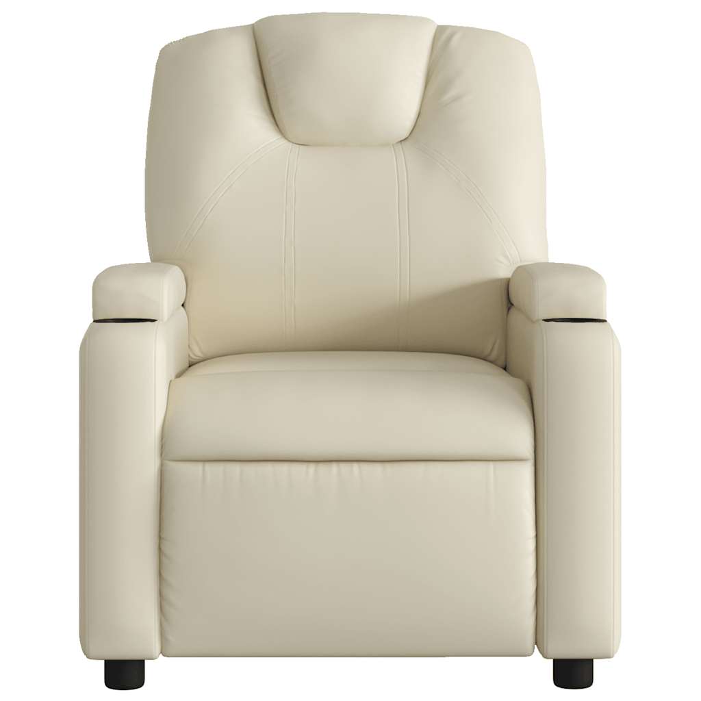 Massagesessel Creme Kunstleder
