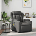 Massagesessel Grau Kunstleder