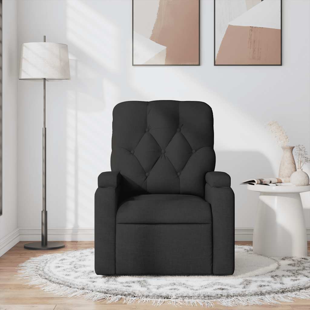 Massagesessel Schwarz Stoff
