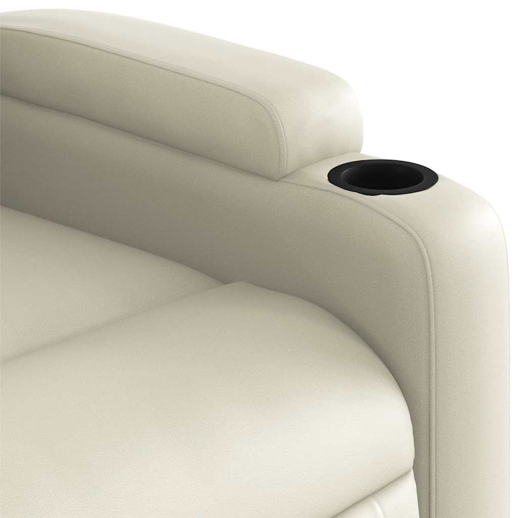 Relaxsessel Creme Kunstleder