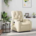 Massagesessel Creme Kunstleder