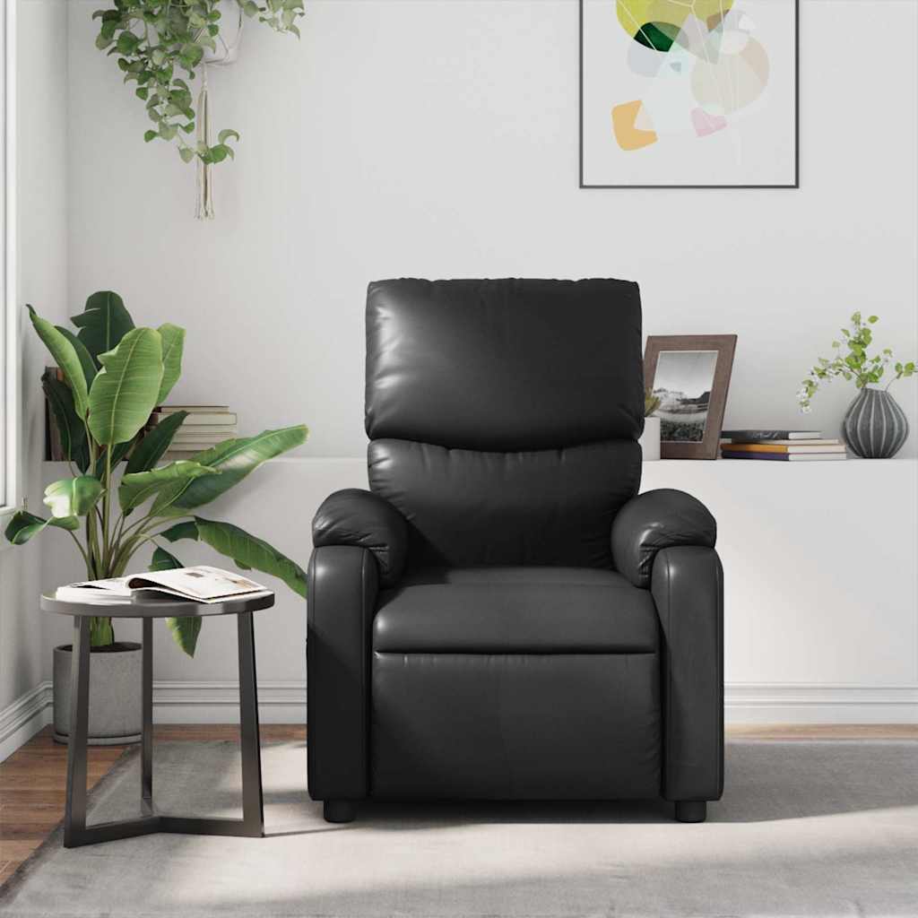 Massagesessel Schwarz Kunstleder