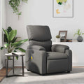 Massagesessel Grau Kunstleder