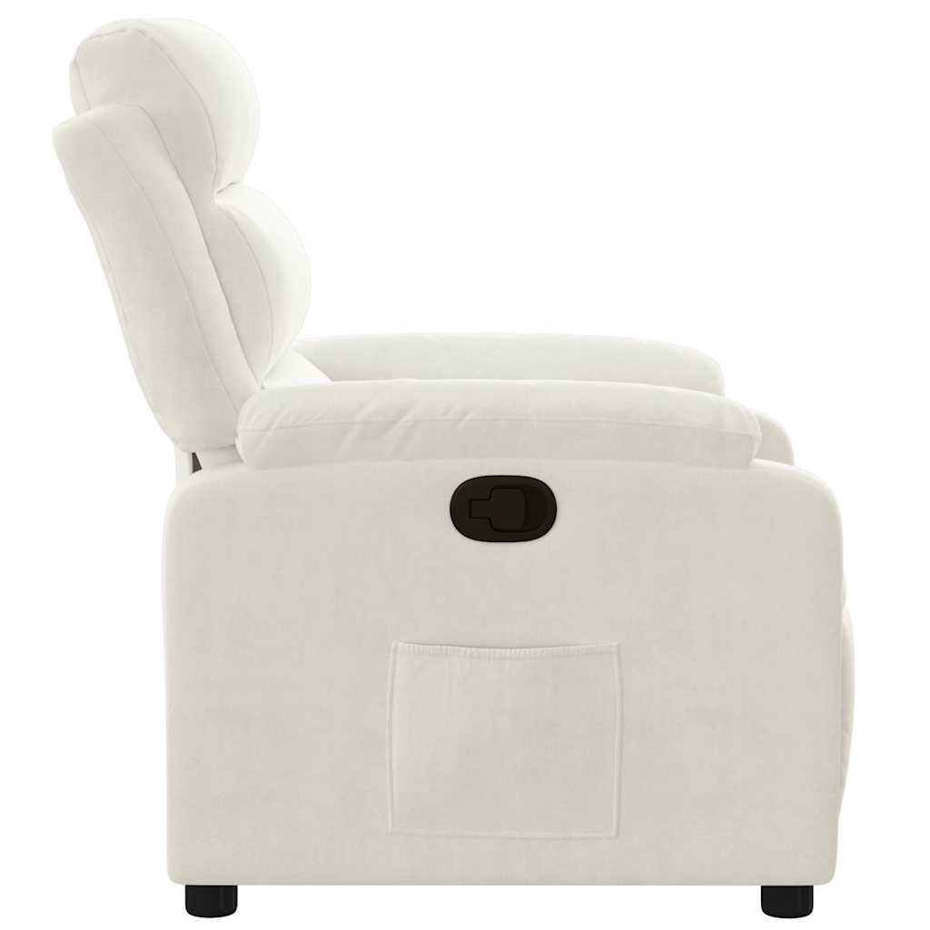 Relaxsessel Creme Samt