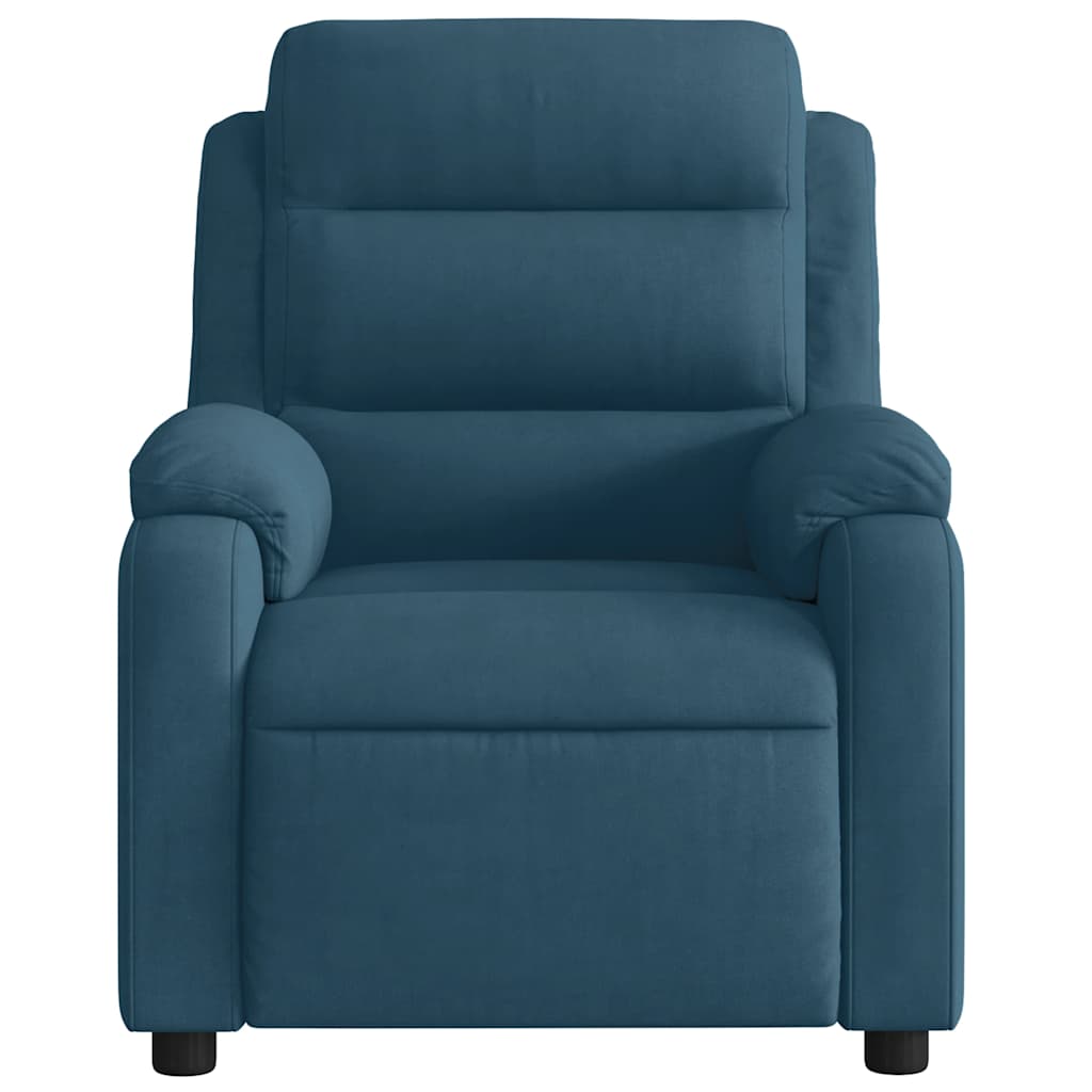 Relaxsessel Blau Samt