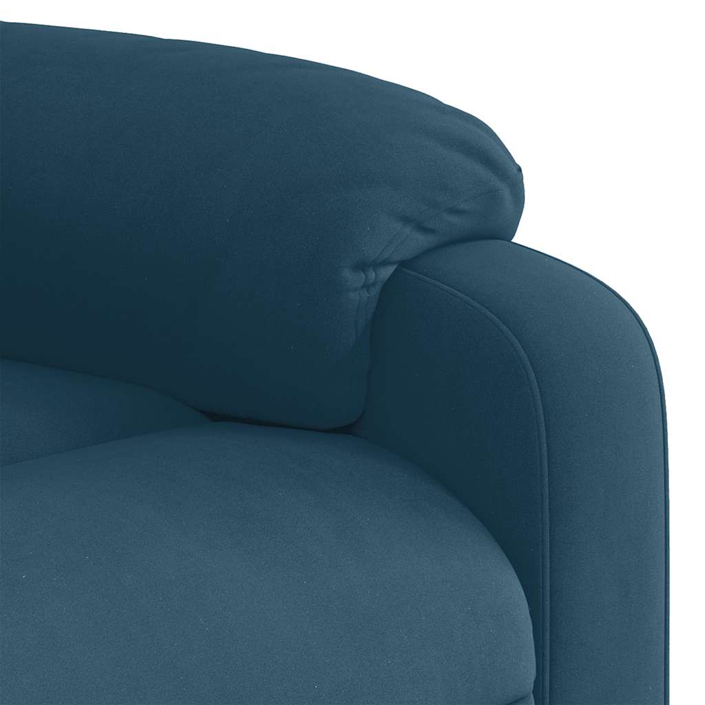 Relaxsessel Blau Samt