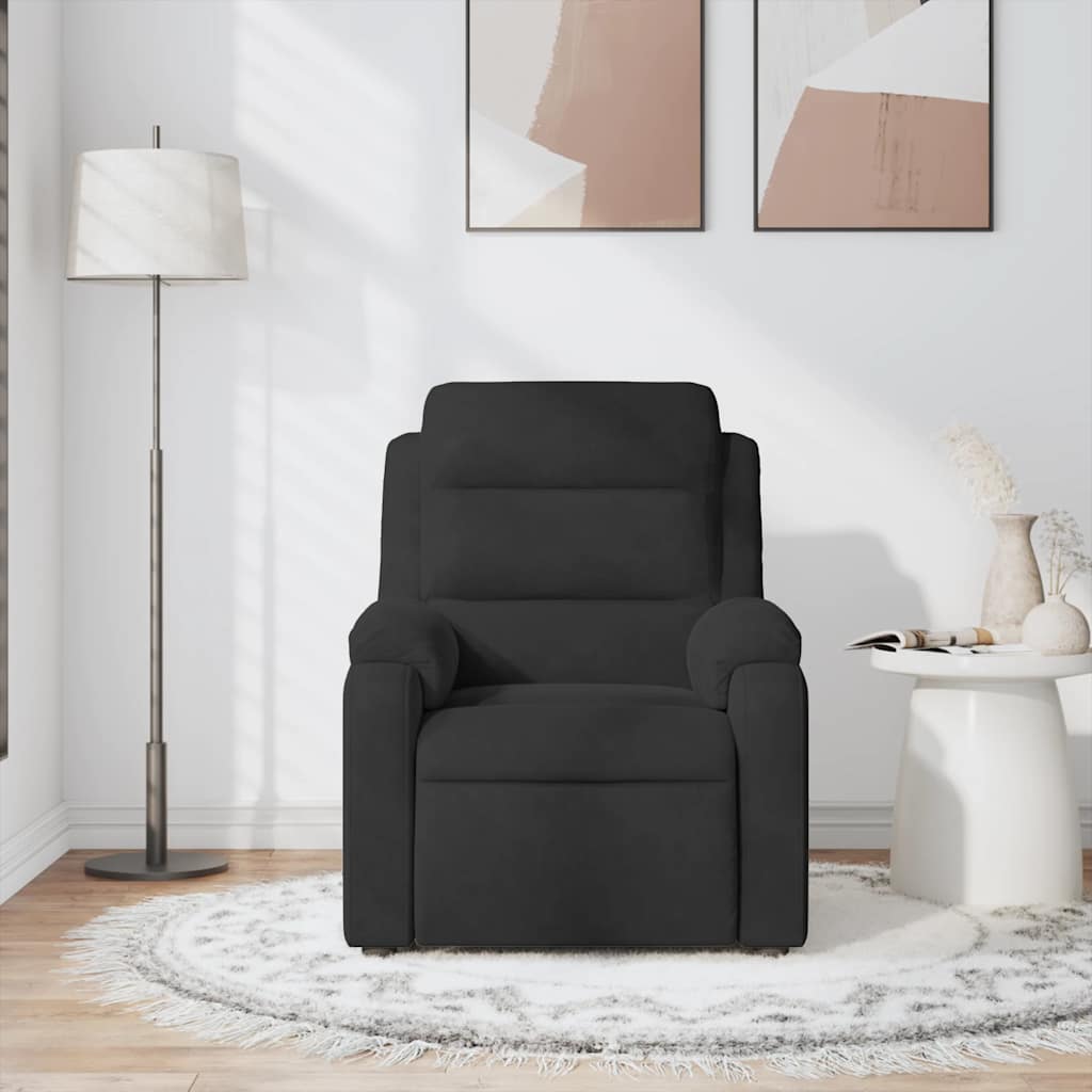 Massagesessel Schwarz Samt