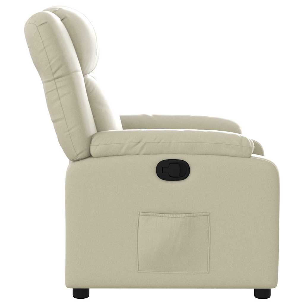 Relaxsessel Creme Kunstleder