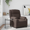 Relaxsessel Braun Kunstleder