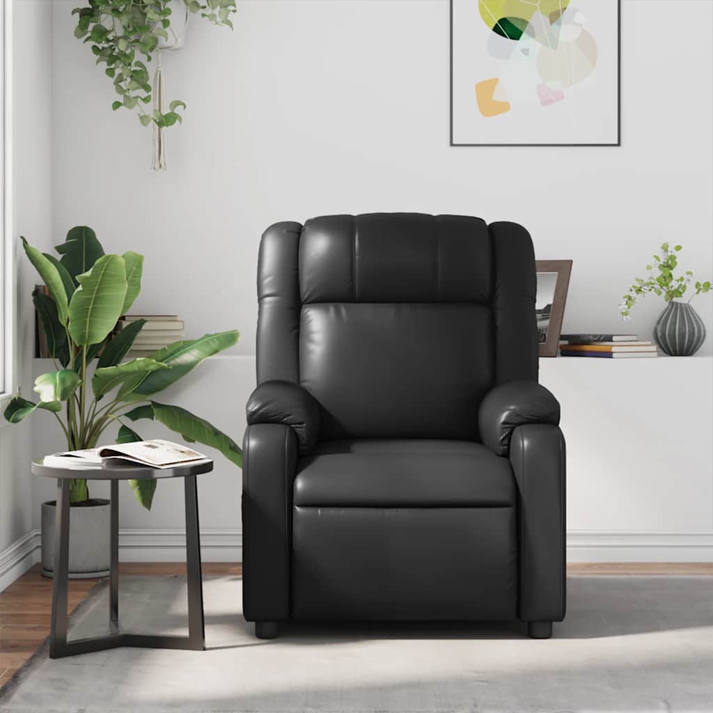 Massagesessel Schwarz Kunstleder