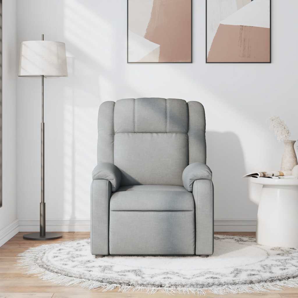 Relaxsessel Hellgrau Stoff